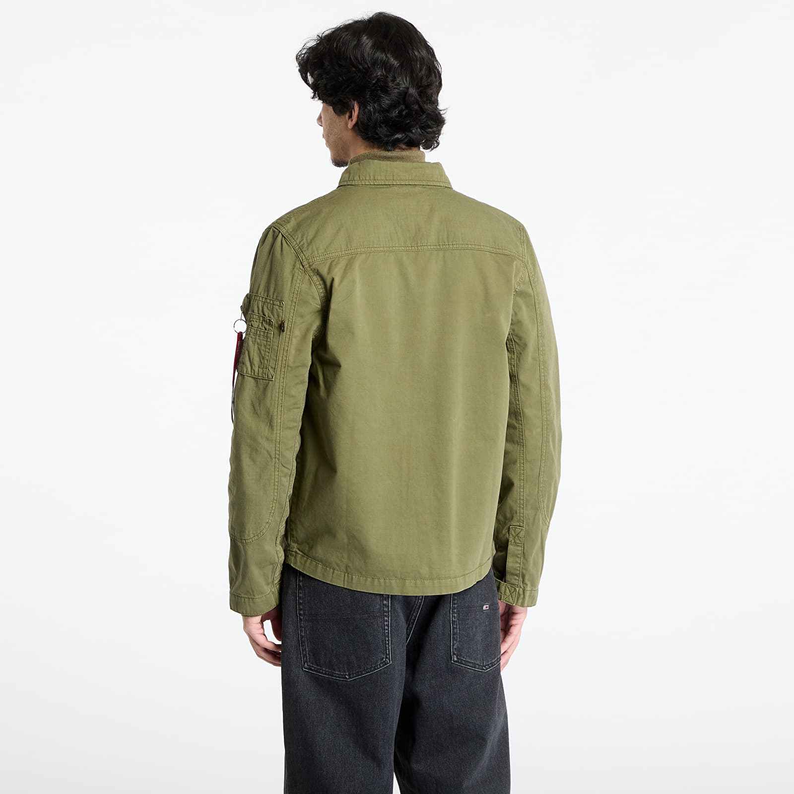 Meeste särgid Alpha Industries Inc. Color Block Overshirt Dark Olive