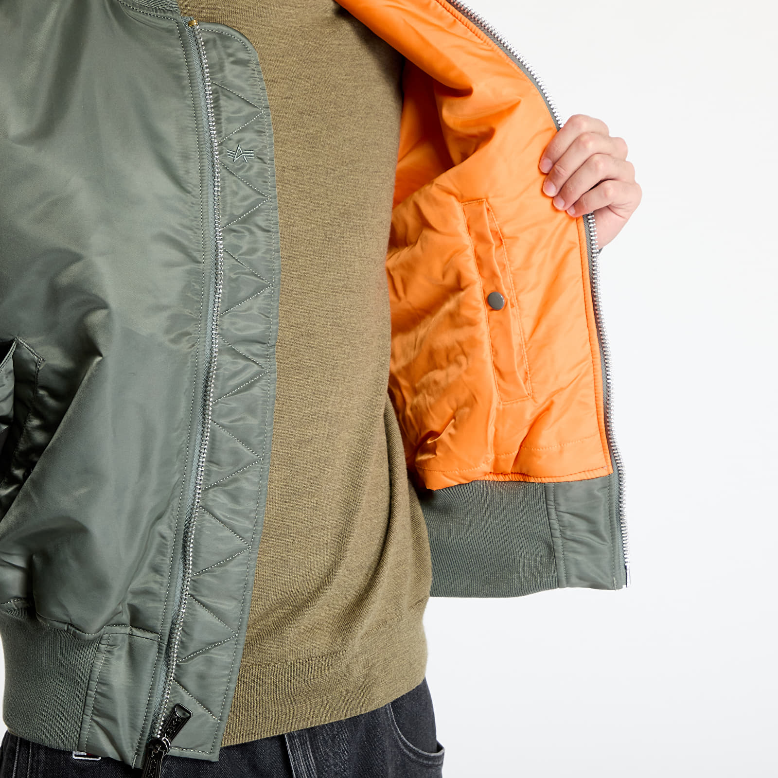 Herrenjacken Alpha Industries Inc. MA-1 Heritage Vintage Green