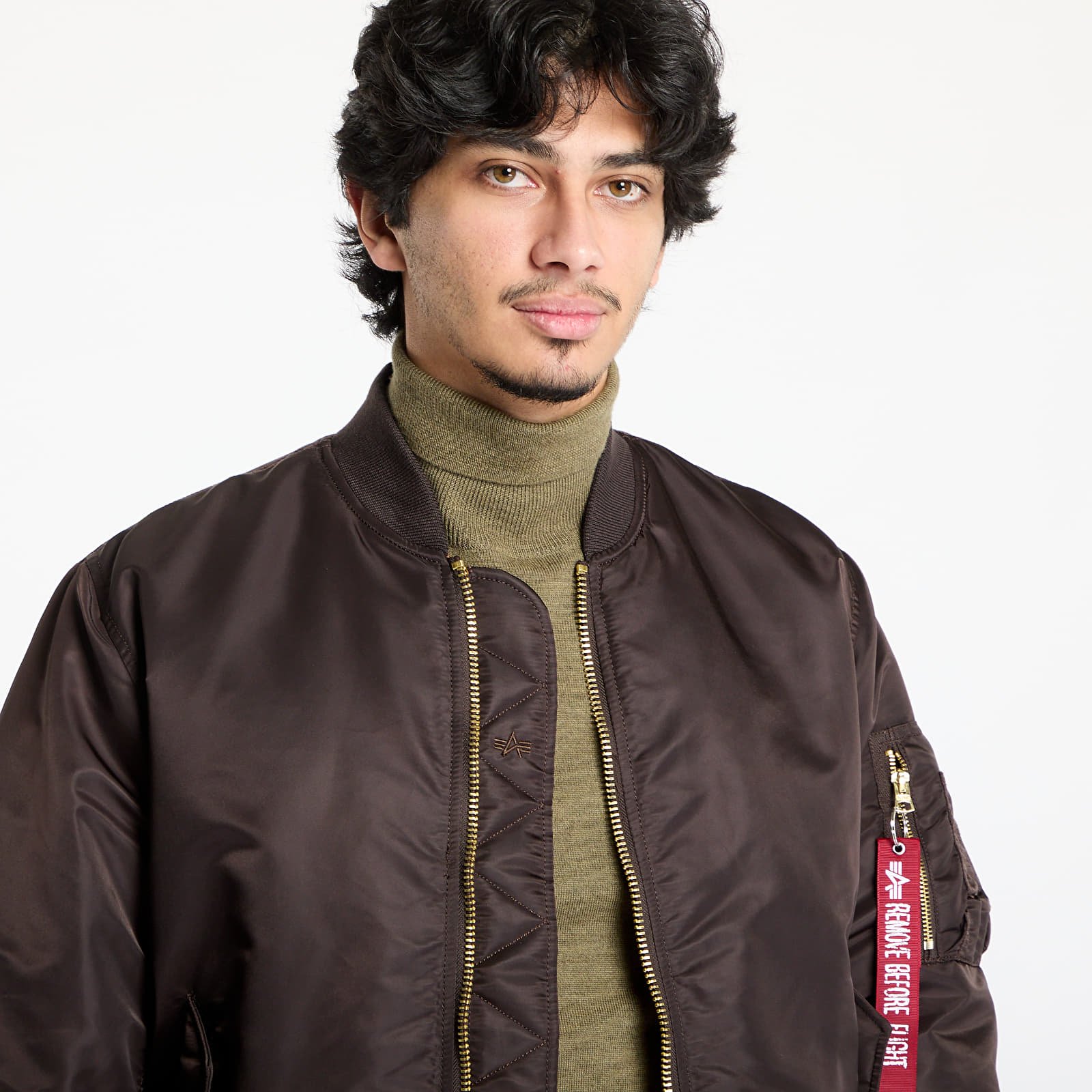 Pánské bundy Alpha Industries Inc. MA-1 Heritage Hunter Brown