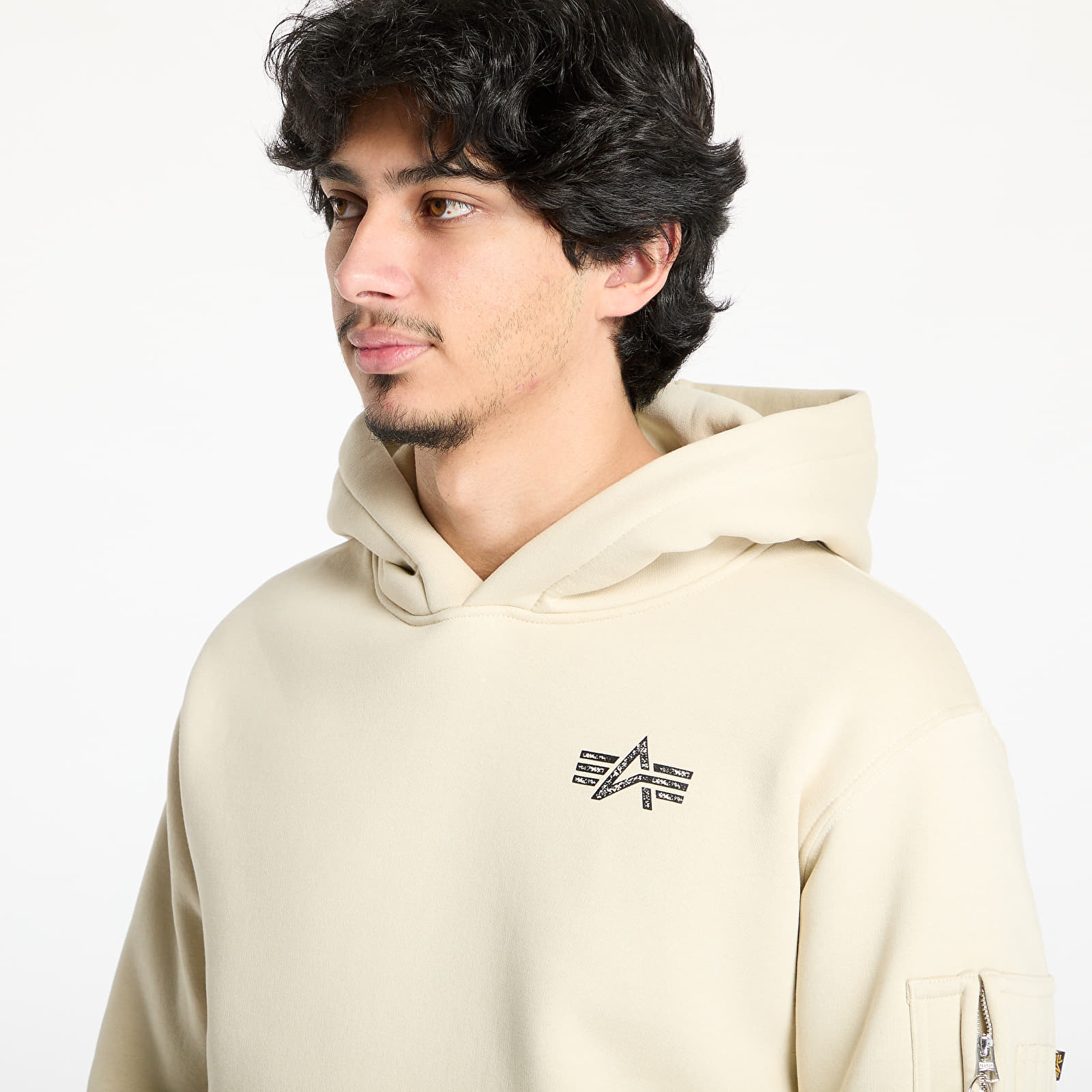Ανδρικά φούτερ  Alpha Industries Inc. Signature BP Hoodie Vintage White