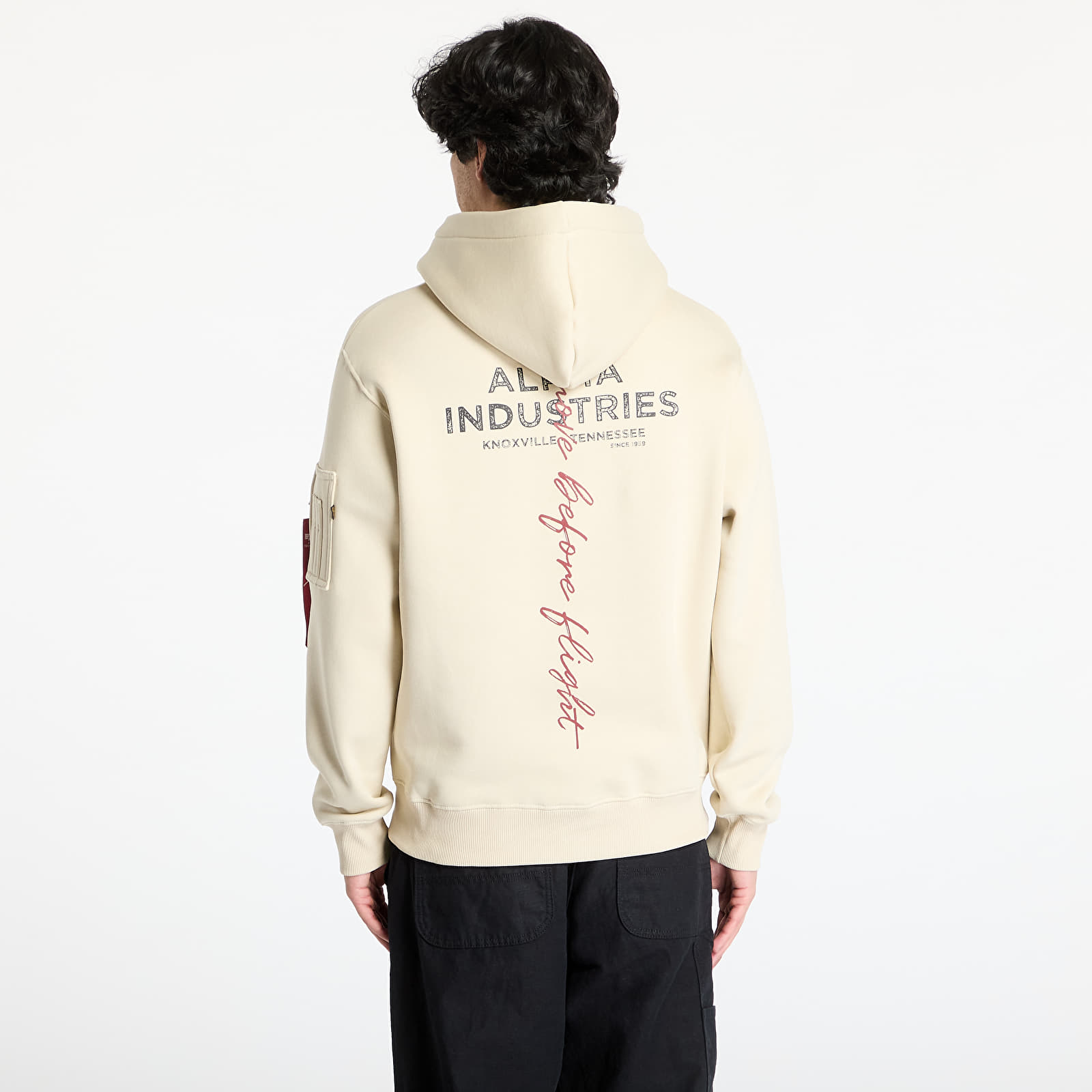 Ανδρικά φούτερ  Alpha Industries Inc. Signature BP Hoodie Vintage White