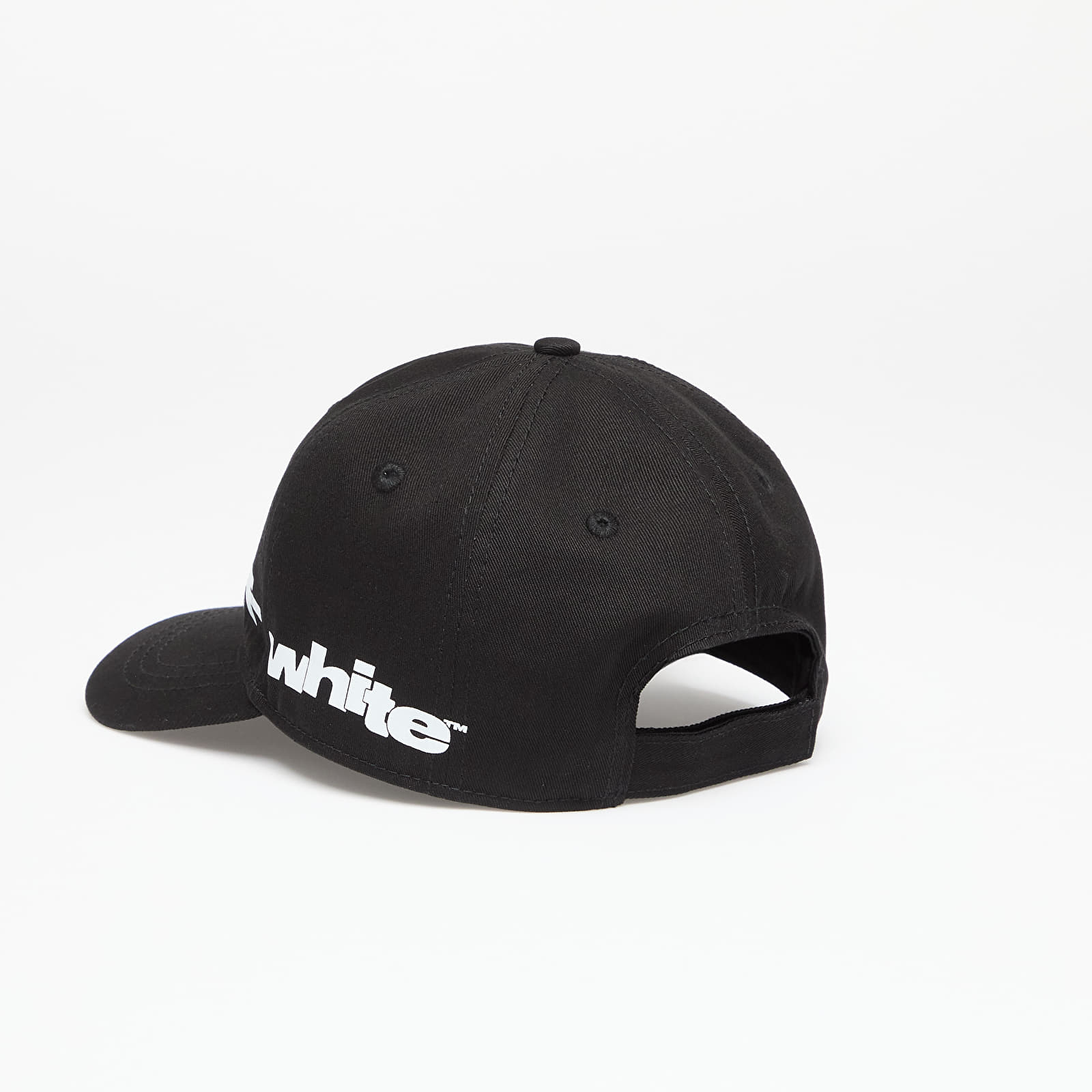 Casquettes Off-White Kids Type Graphic Baseball Cap Black/ White