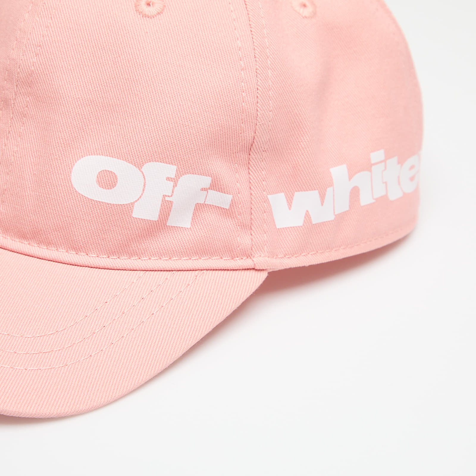 Šiltovky Off-White Kids Type Graphic Baseball Cap Pink/ White