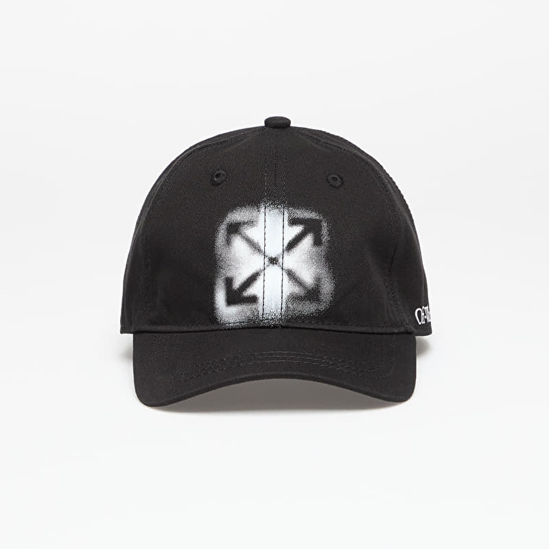 Off-White Kids Arrow Spray Baseball Cap Black/ White