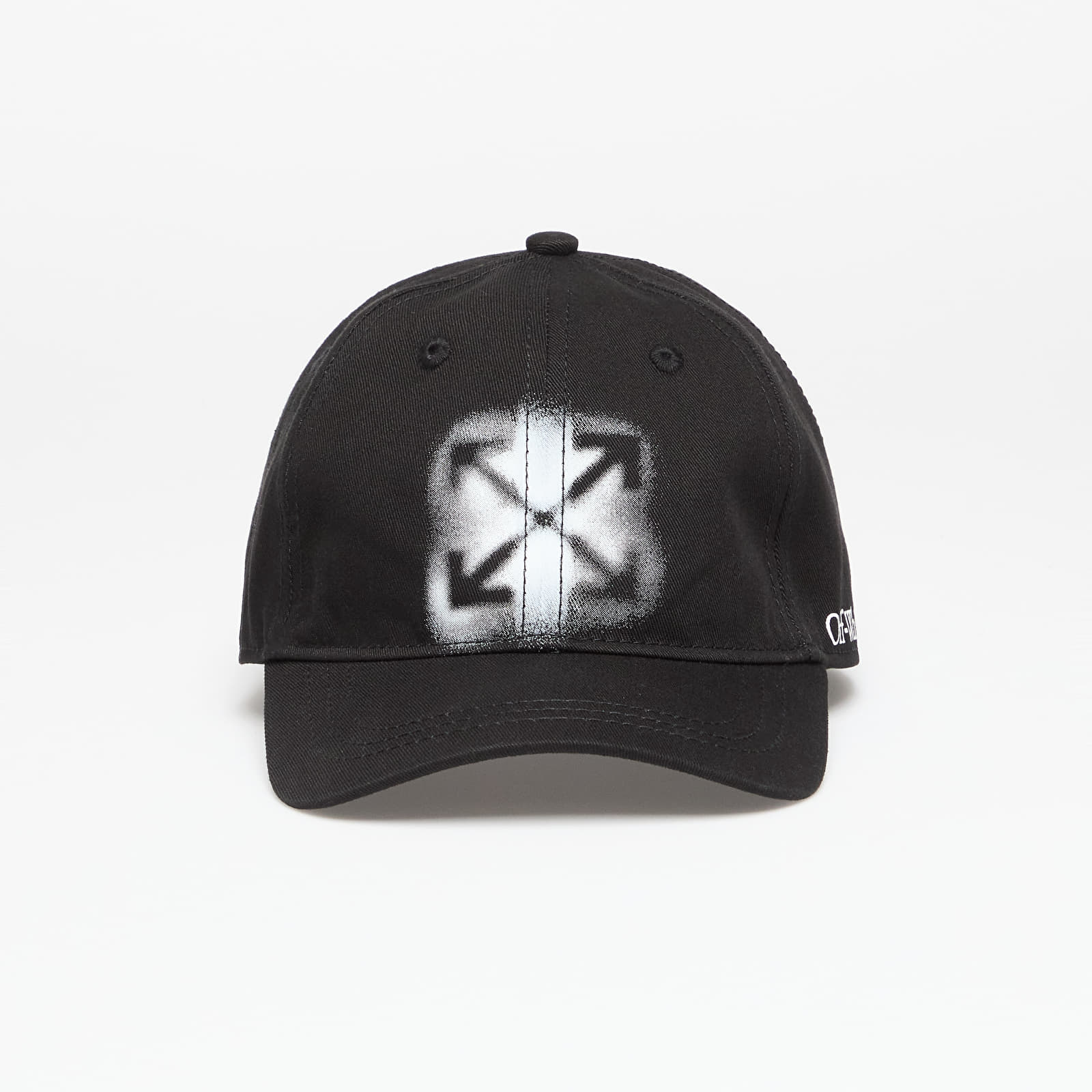 Czapki Off-White Kids Arrow Spray Baseball Cap Black/ White