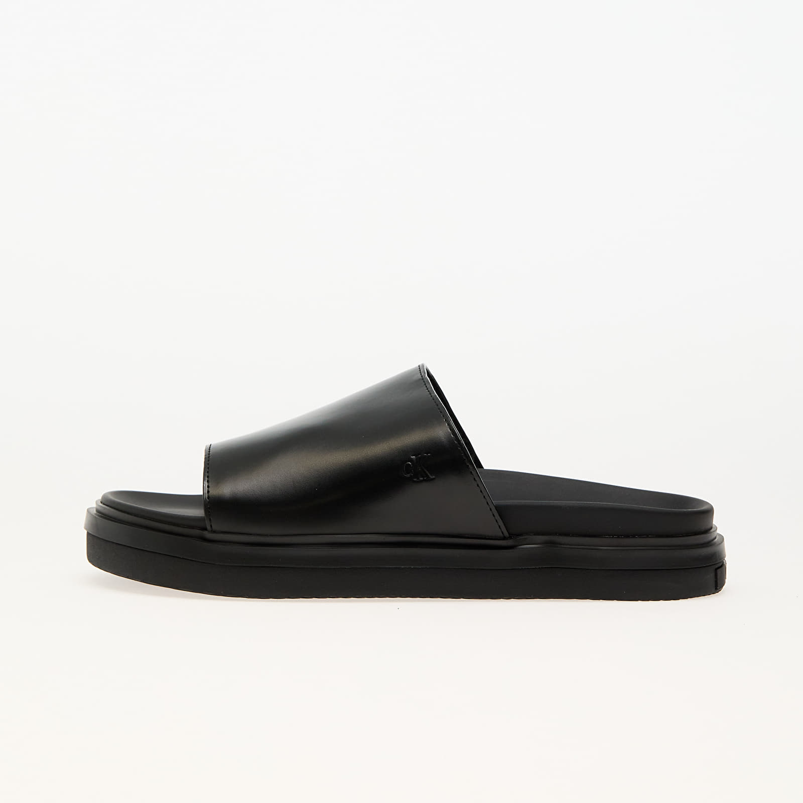 Дамски кецове и обувки Calvin Klein Jeans Flat Molded Sandal Black
