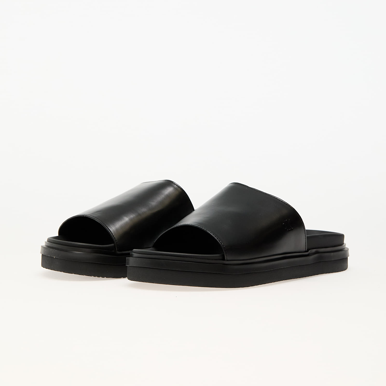Дамски кецове и обувки Calvin Klein Jeans Flat Molded Sandal Black