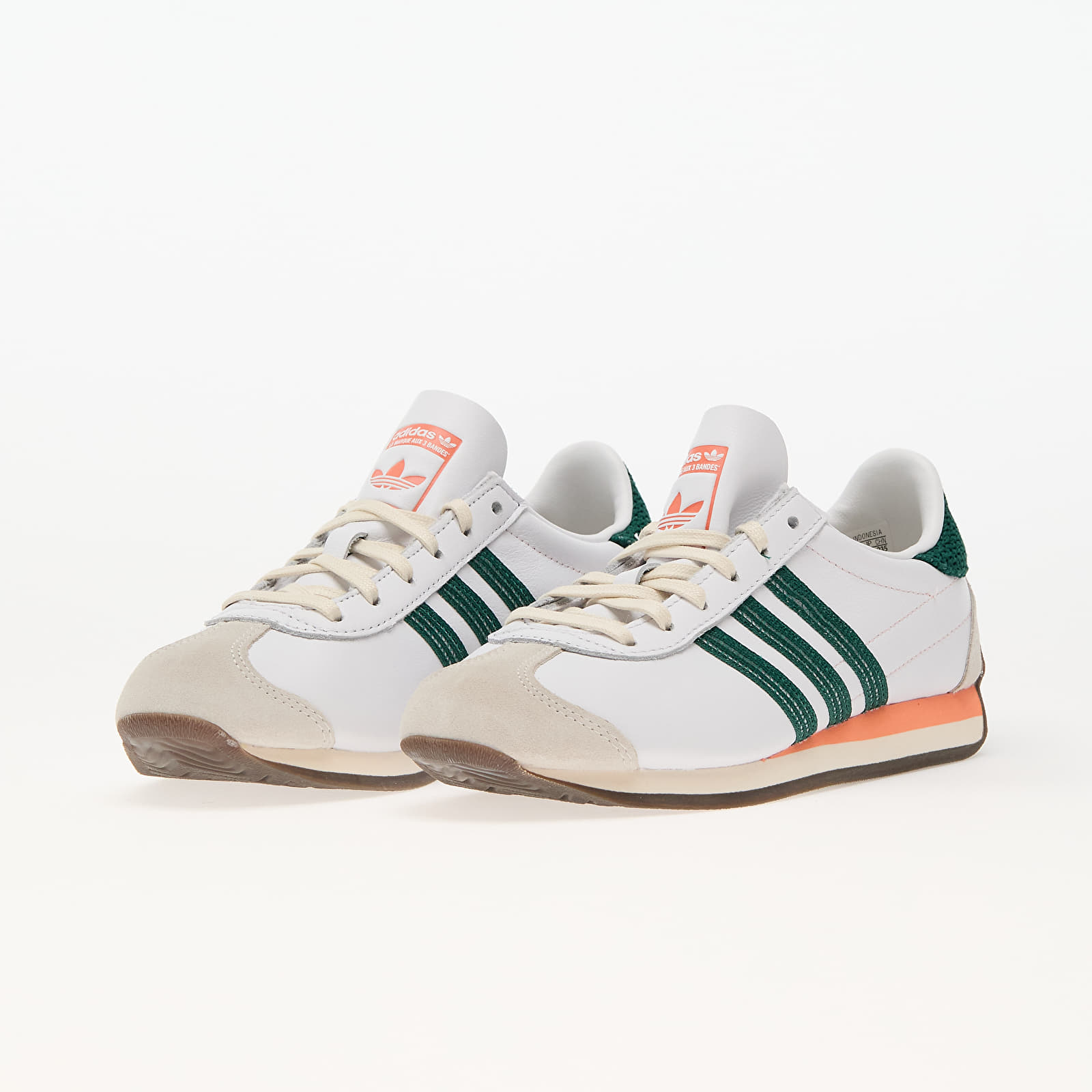Dámske topánky a tenisky adidas Country Og W Ftw White/ Collegiate Green/ Clear Orange