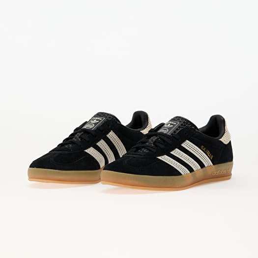adidas GAZELLE INDOOR W/ブラック/ホワイト スニーカー Women's shoes adidas Gazelle Indoor W Core Black/ Wonder White