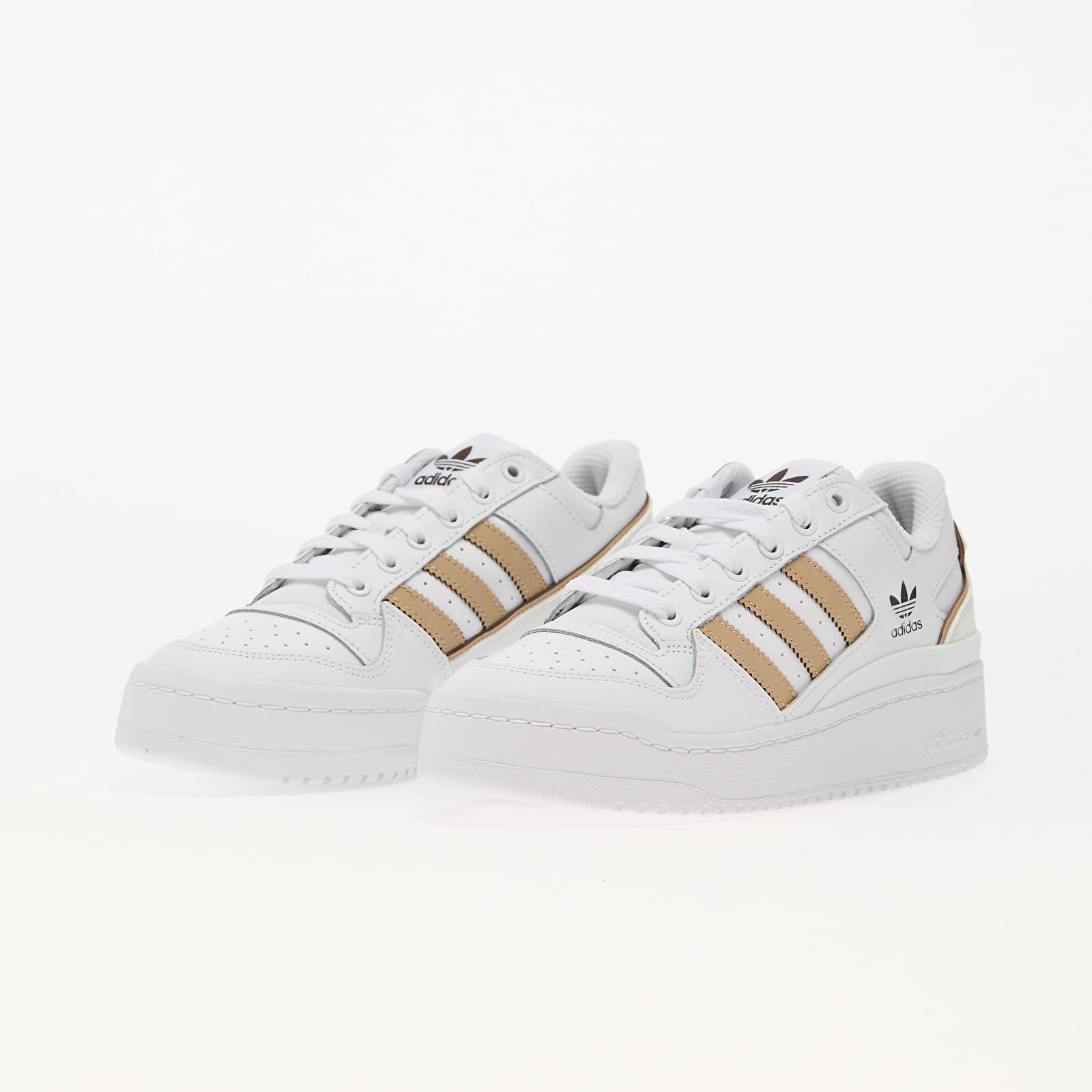 Női cipők adidas Forum Bold Stripes Ftw White/ Magnet Beige/ Dark Brown
