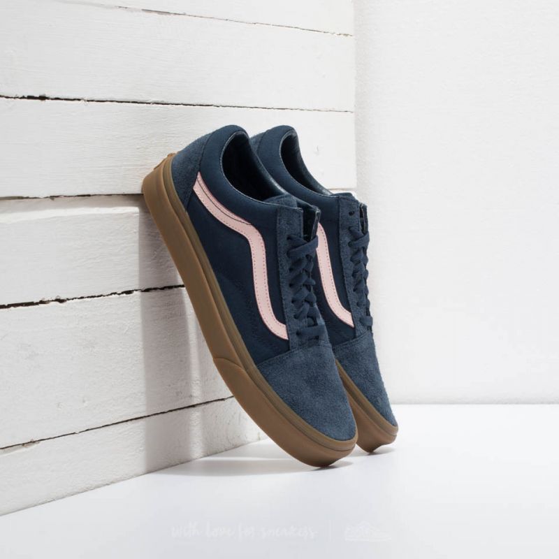 Vans Old Skool (Fuzzy Suede) Dress Blues/ Light Gum | Footshop