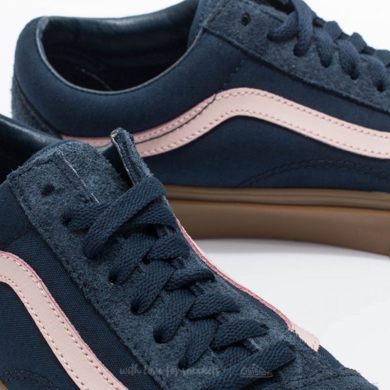 Vans Old Skool (Fuzzy Suede) Dress Blues/ Light Gum | Footshop