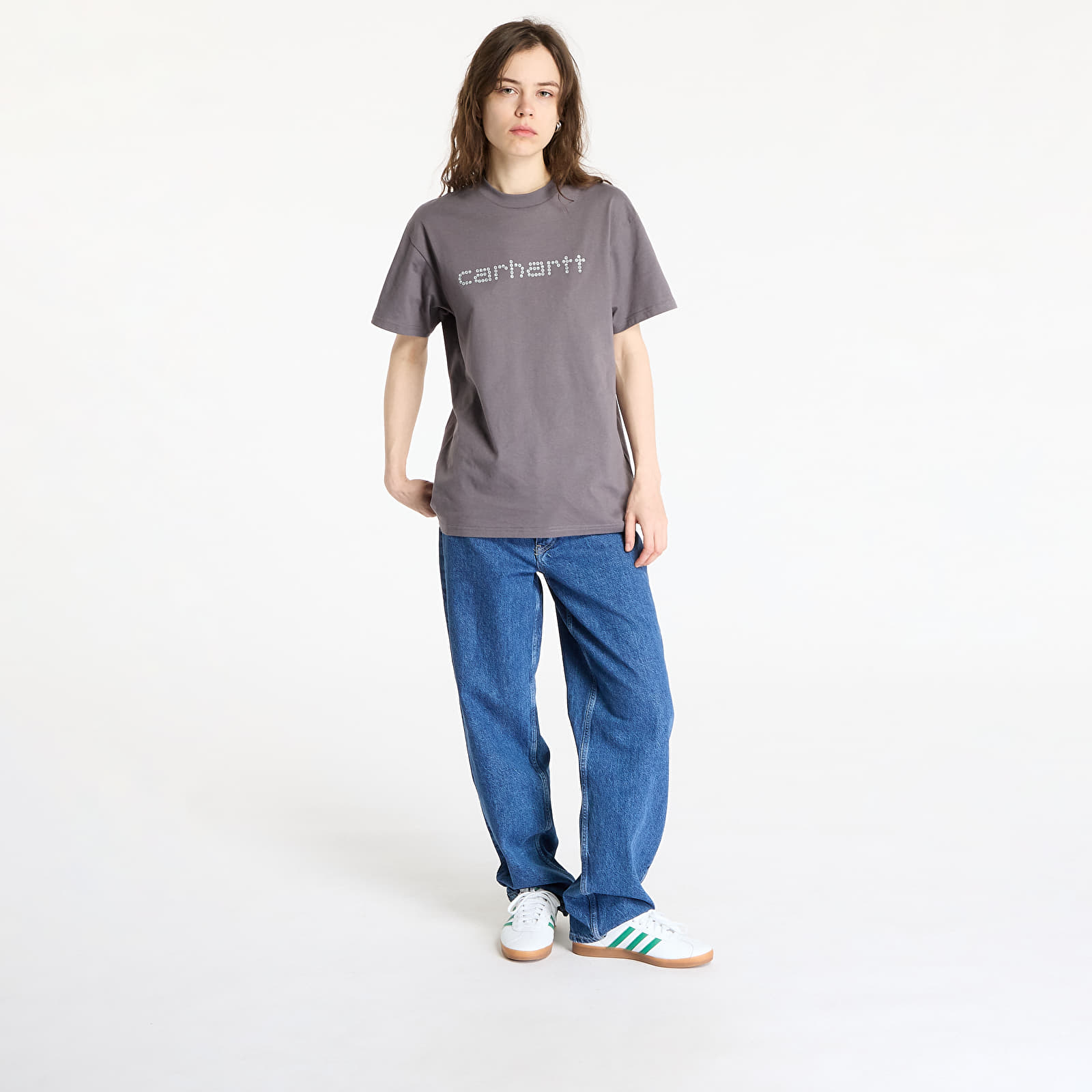 Pólók Carhartt WIP Shortsleeve Rivet Script T-Shirt UNISEX Manta