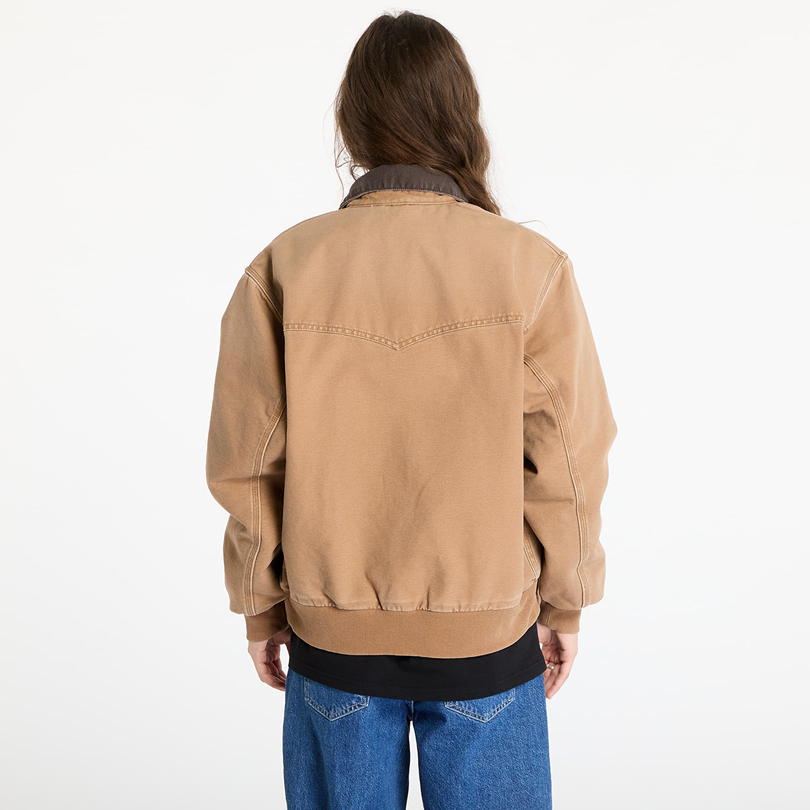 Kurtki Carhartt WIP OG Santa Fe Jacket UNISEX Hamilton Brown/ Tobacco Stone Canvas