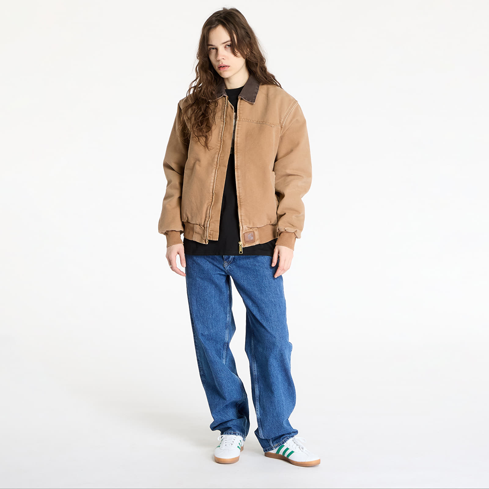 Kurtki Carhartt WIP OG Santa Fe Jacket UNISEX Hamilton Brown/ Tobacco Stone Canvas