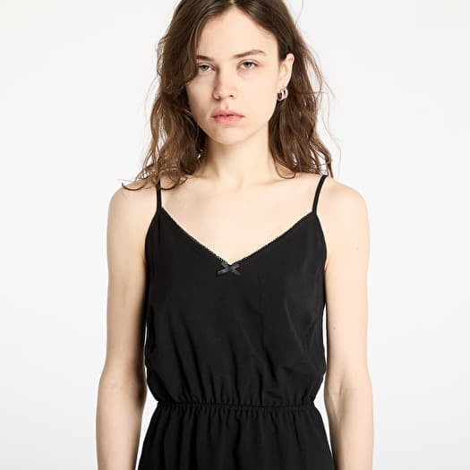 Šaty Tommy Jeans Essential Strap Dress Black
