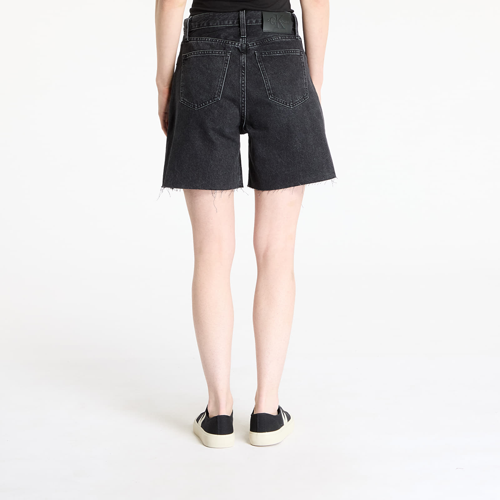 Dámské kraťasy Calvin Klein Jeans Bermuda Short Denim Black