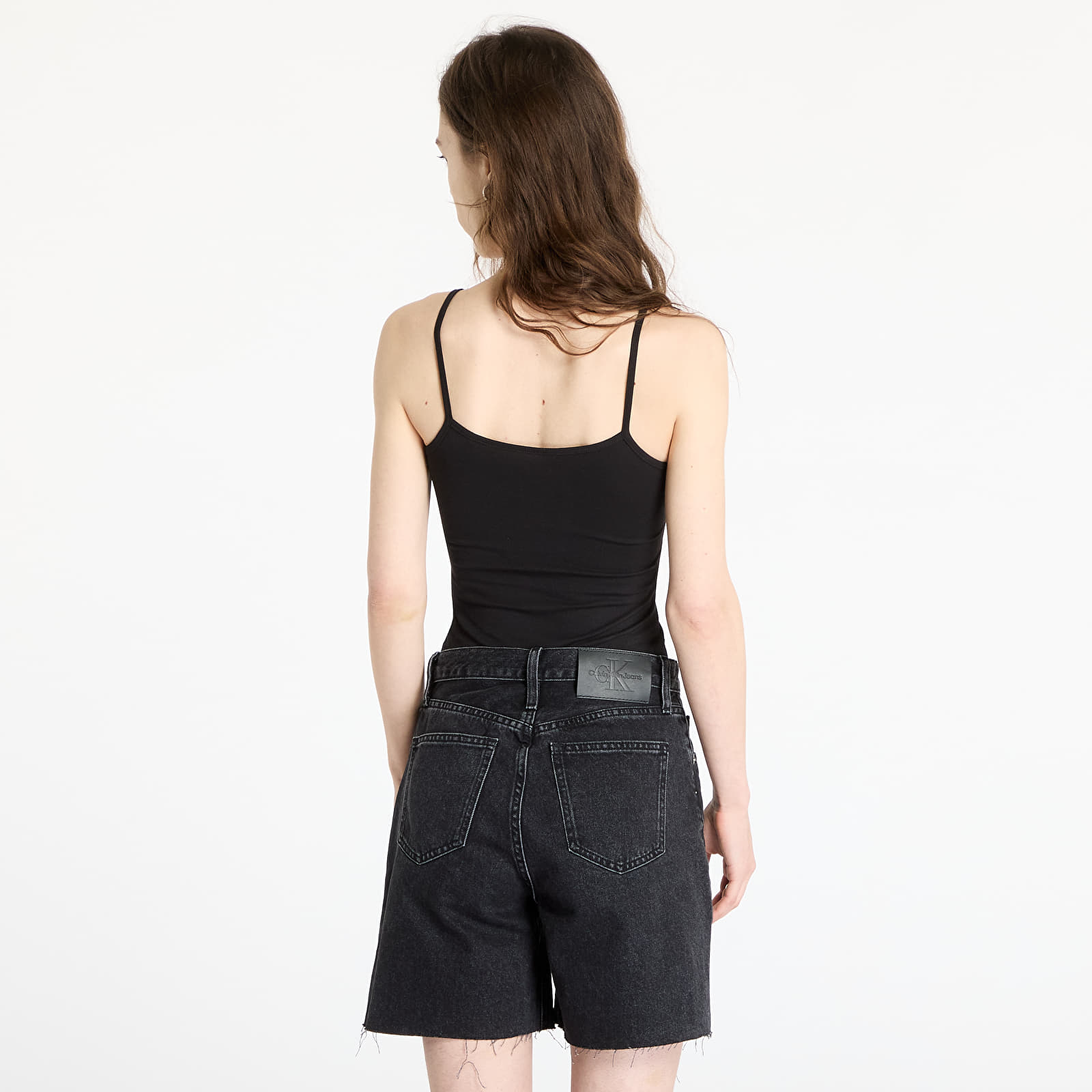 Bodysuit Calvin Klein Jeans Monologo Strappy Body Black