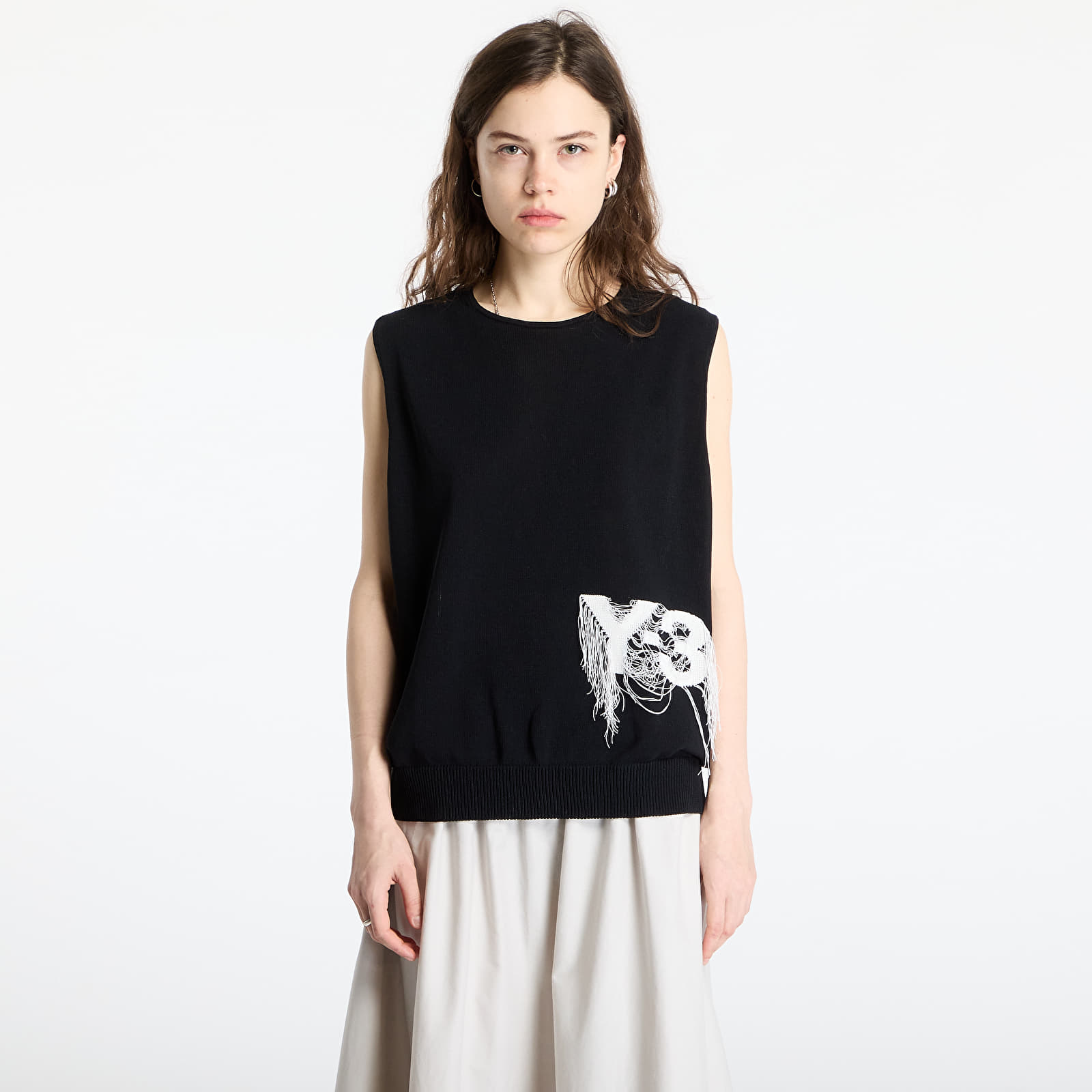 Pullover Y-3 Logo Knit Vest UNISEX Black