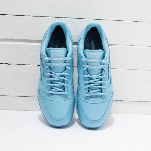 Men s shoes Reebok x Raised by Wolves Classic Leather Ripple Gore Tex Cape Blue White Ice Footshop