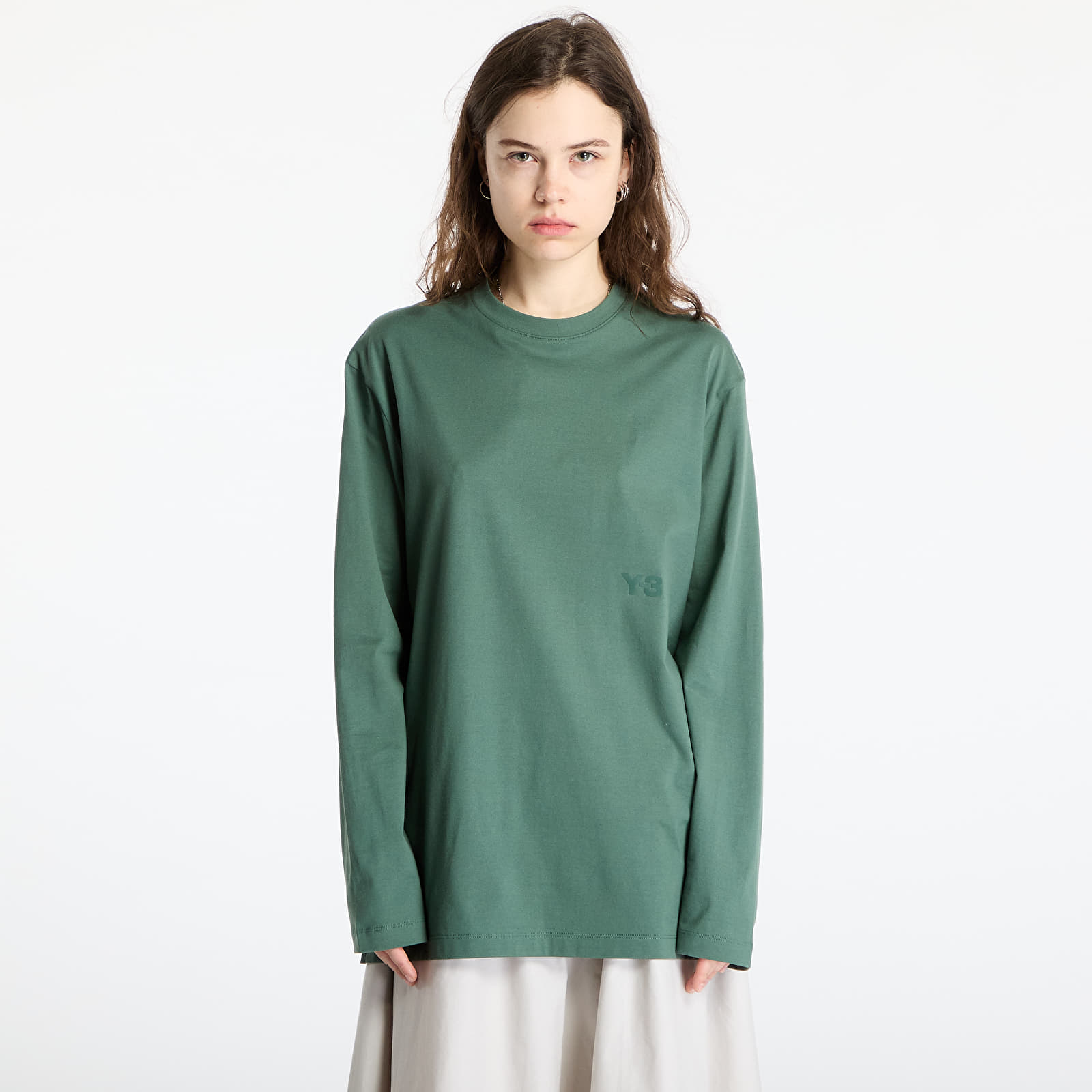 T-shirts Y-3 Long Sleeve Top UNISEX Green Oxide
