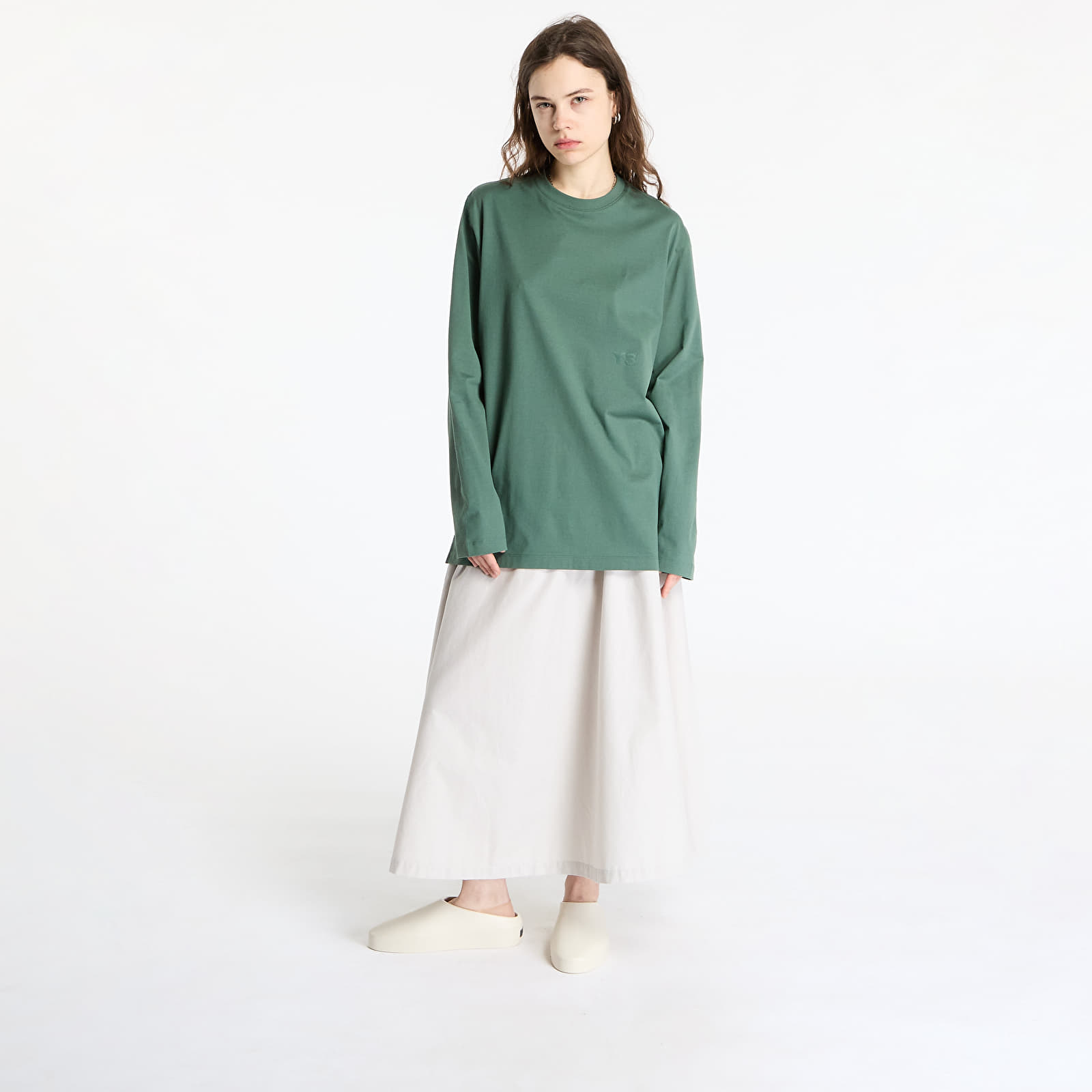T-shirts Y-3 Long Sleeve Top UNISEX Green Oxide