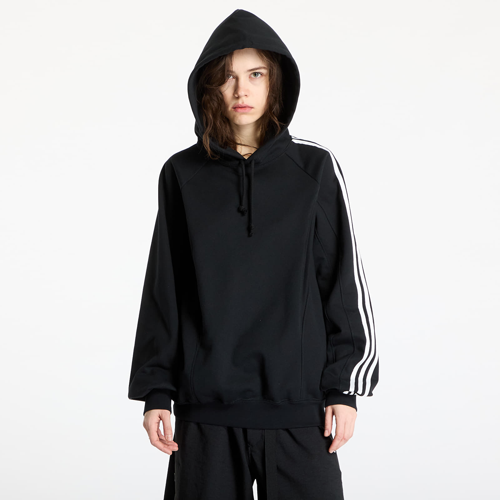 Férfi kapucnis pulcsik Y-3 Cut Line Hoodie UNISEX Black