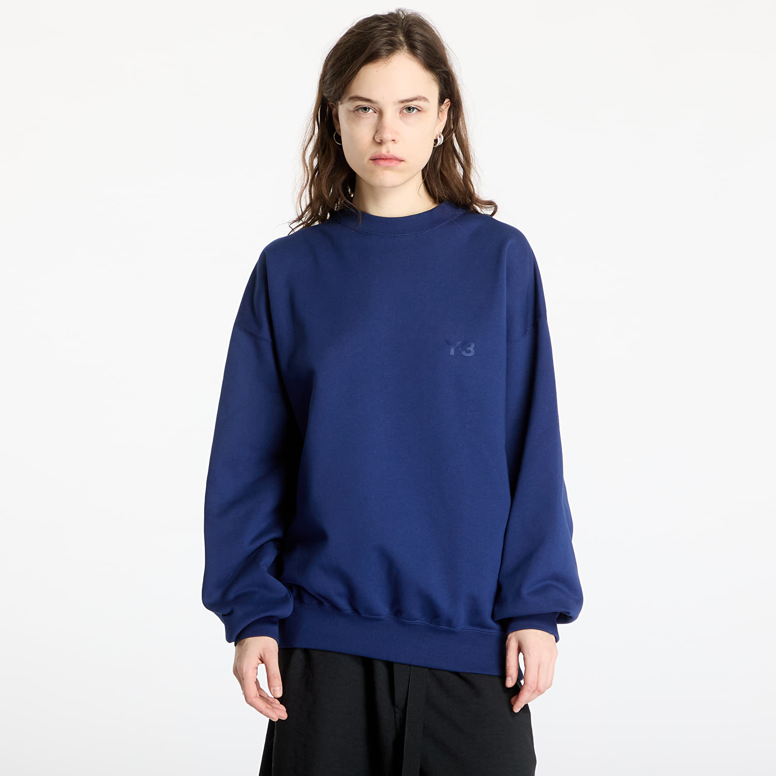 Kapucnis pulóverek és pulcsik Y-3 French Terry Crew Sweatshirt UNISEX Dark Blue
