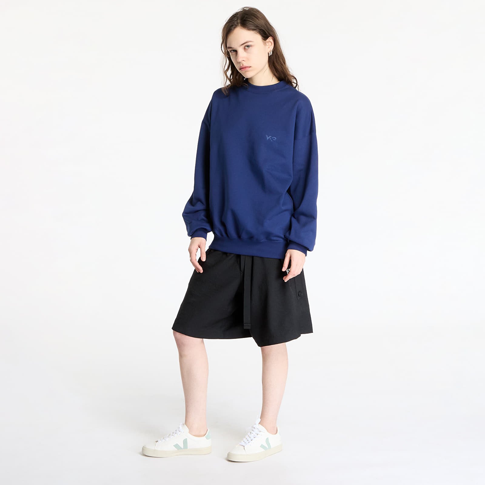 Kapucnis pulóverek és pulcsik Y-3 French Terry Crew Sweatshirt UNISEX Dark Blue
