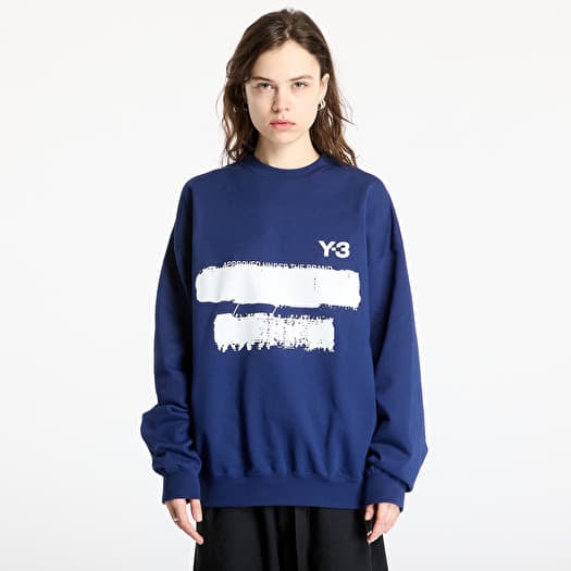 Y-3 Graphic Crew Sweatshirt UNISEX Dark Blue