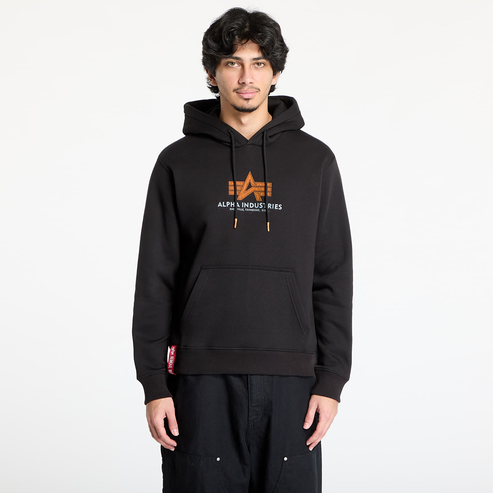 Mikiny Alpha Industries Inc. Basic Hoodie Rubber Black