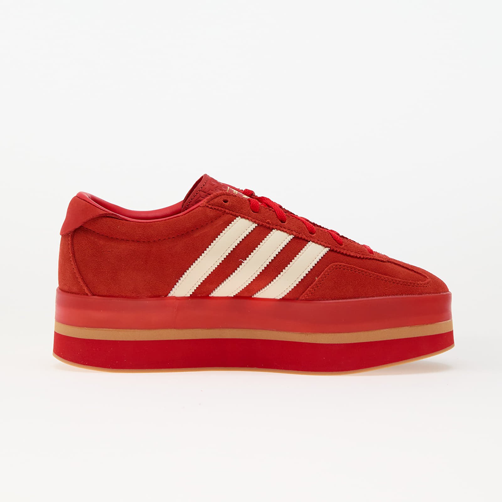 Chaussures et baskets femme adidas Gazelle Stack W Red/ Cream White/ Gold Met.