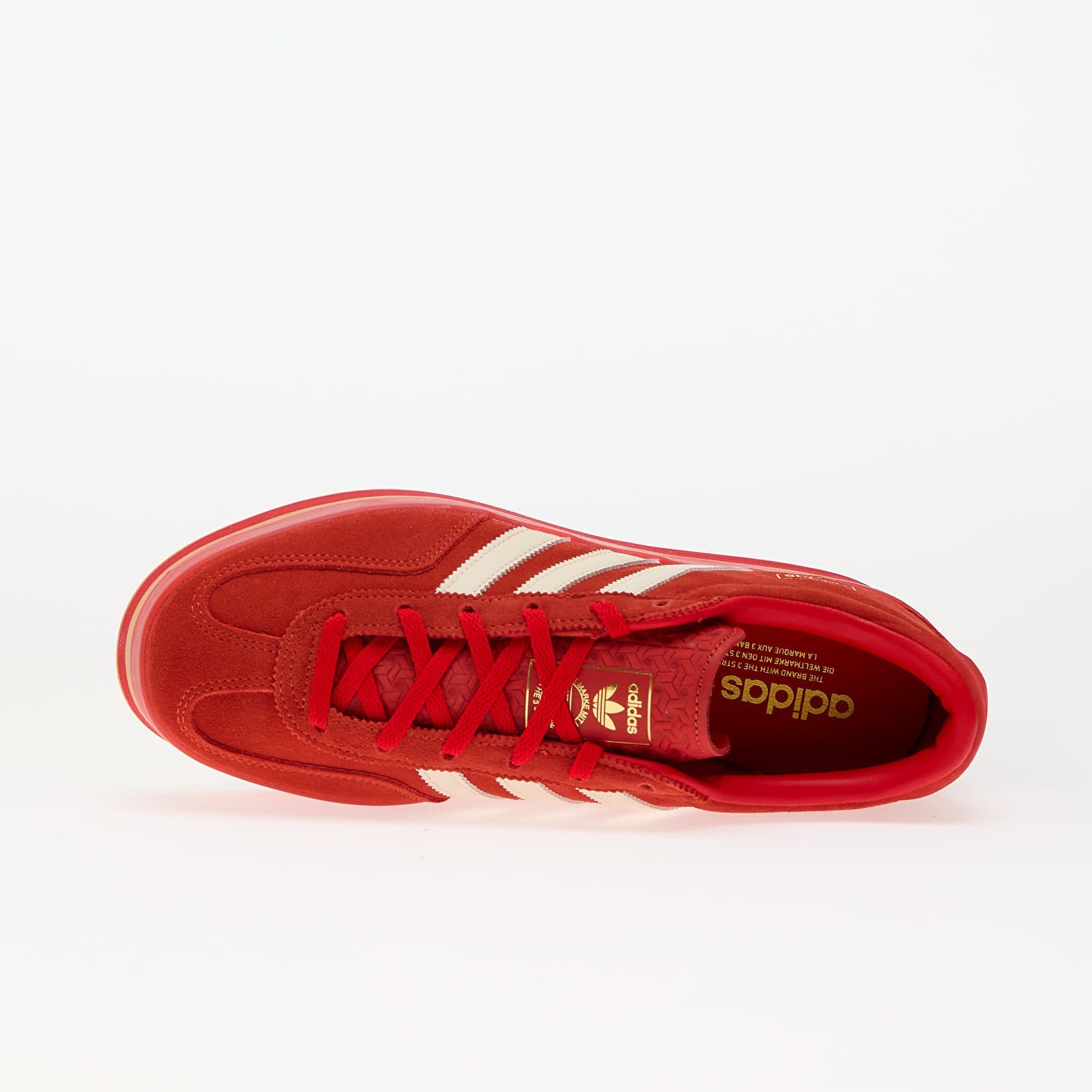 Chaussures et baskets femme adidas Gazelle Stack W Red/ Cream White/ Gold Met.