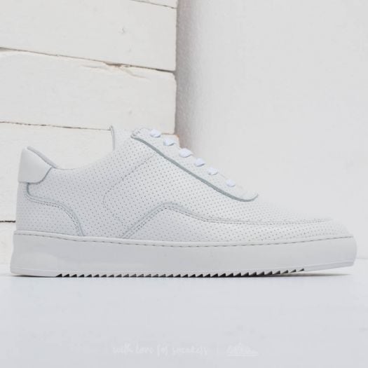 Low mondo ripple best sale nappa perforated all white