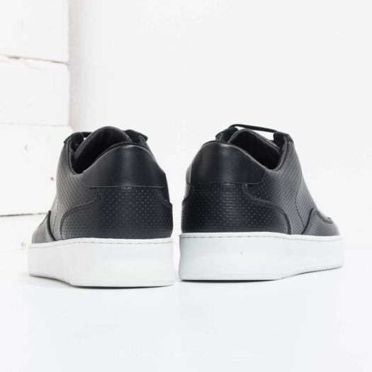 Low mondo ripple nappa perforated all white store