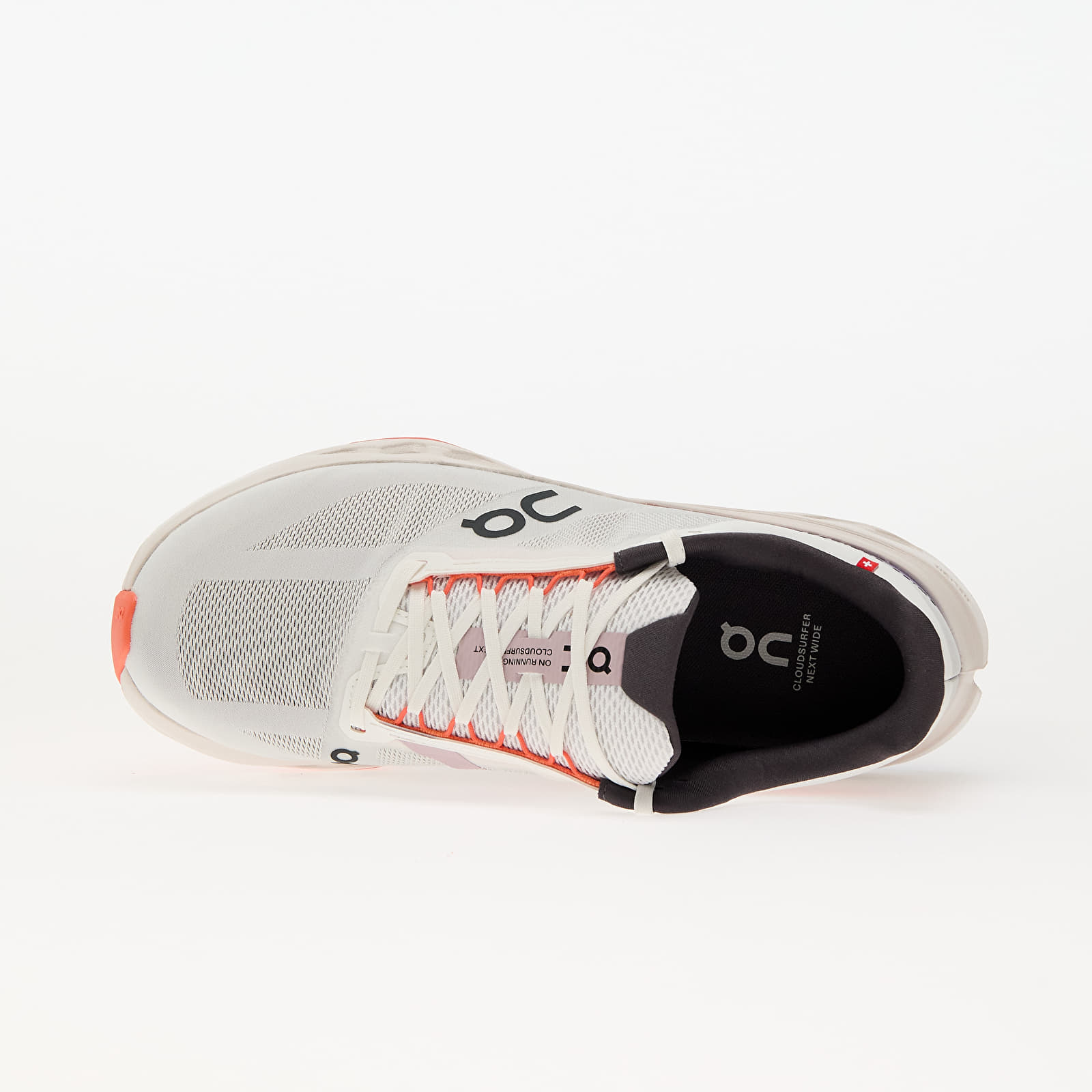 Férfi cipők On M Cloudsurfer Next Wide White/ Flame