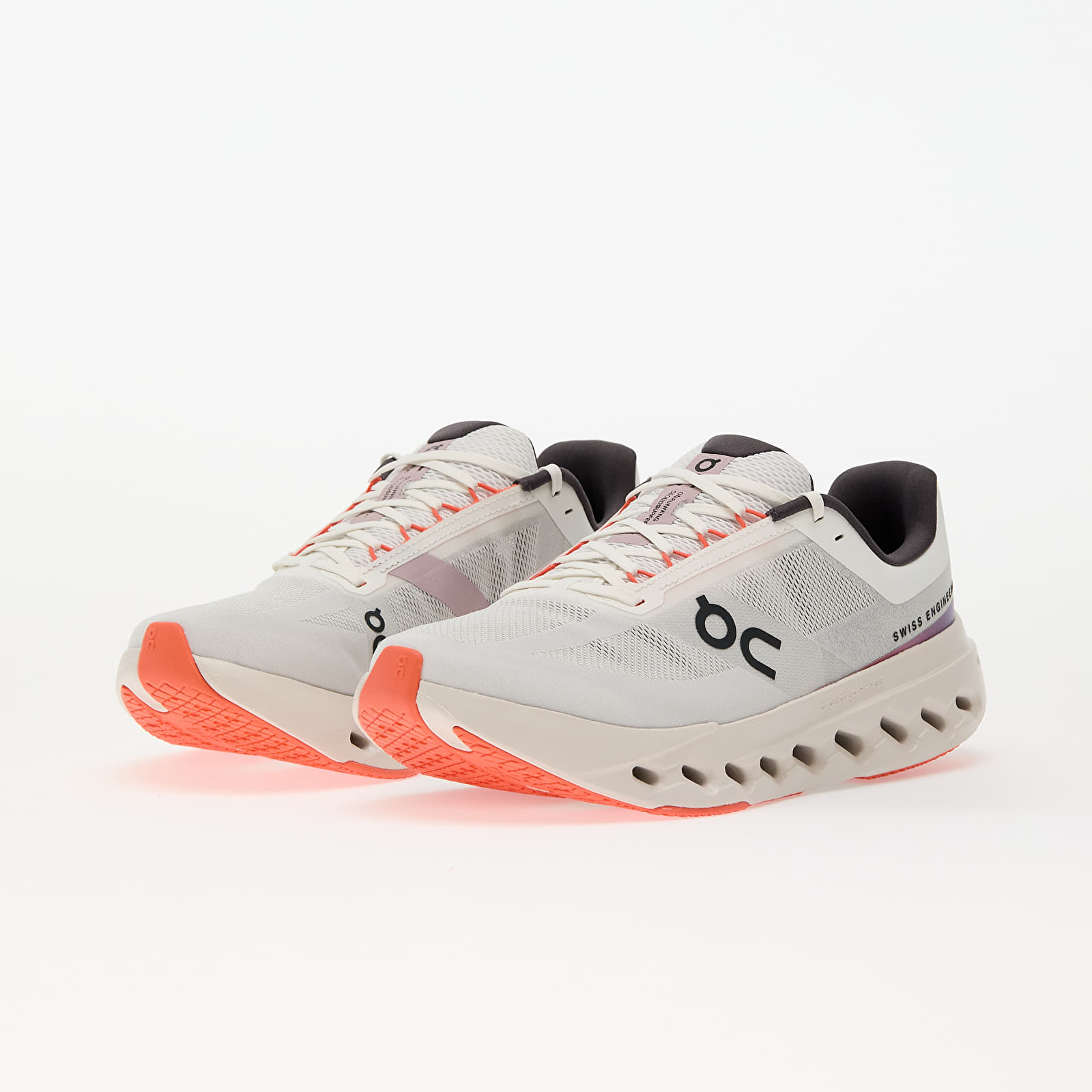 Férfi cipők On M Cloudsurfer Next Wide White/ Flame