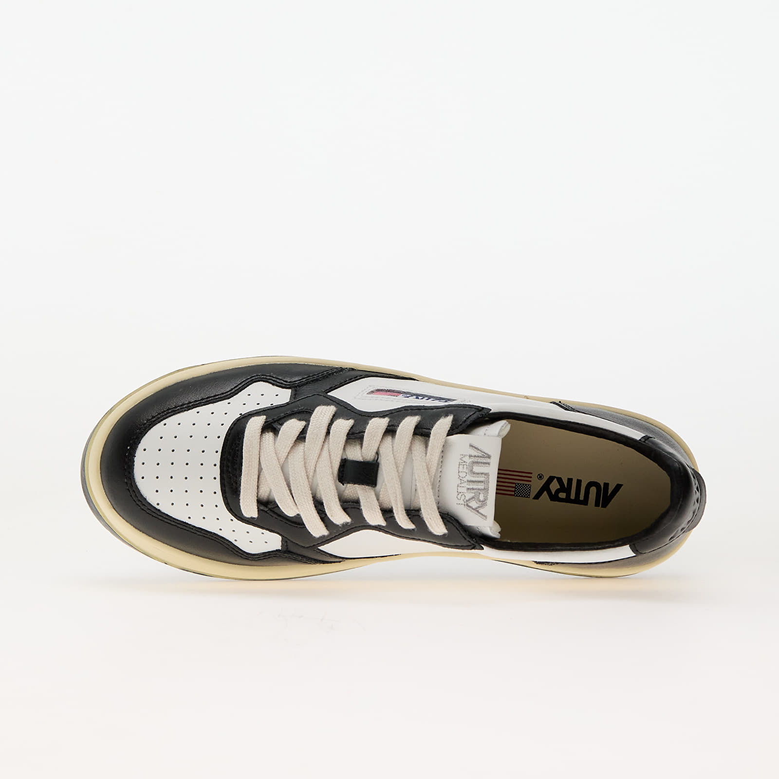 Naiste jalatsid Autry Platform Low Wom Leat/ Leat Wht/ Blk