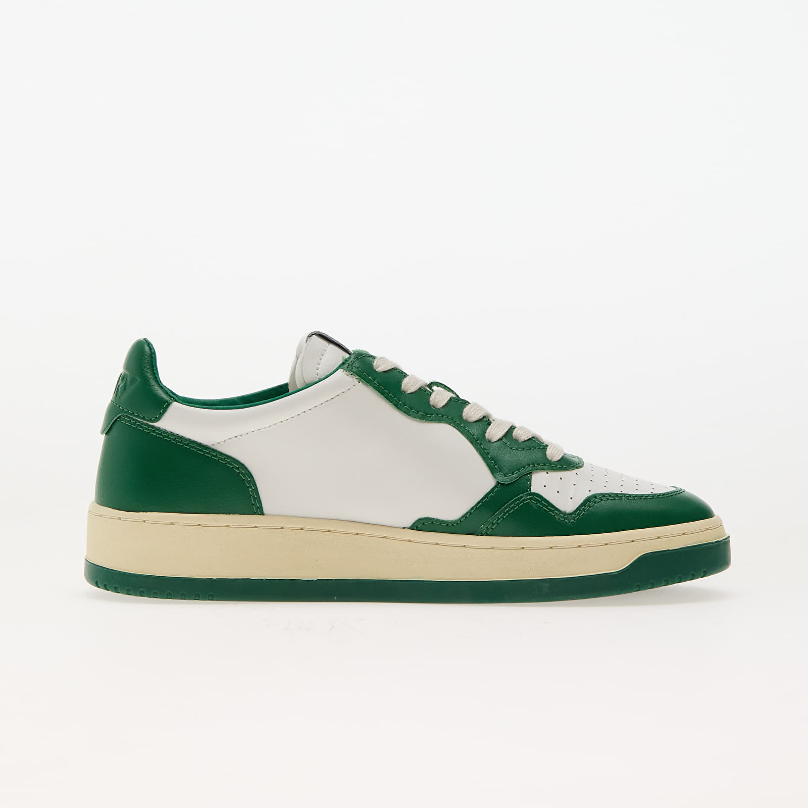 Мъжки кецове и обувки Autry Medalist Low Man Leat/ Leat Wht/ Green