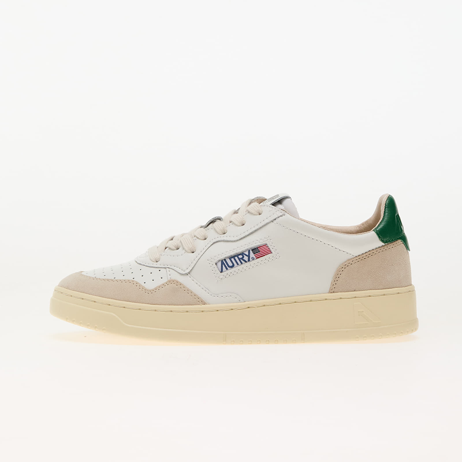 Мъжки кецове и обувки Autry Medalist Low Man Leat/ Suede Wht/ Amaz