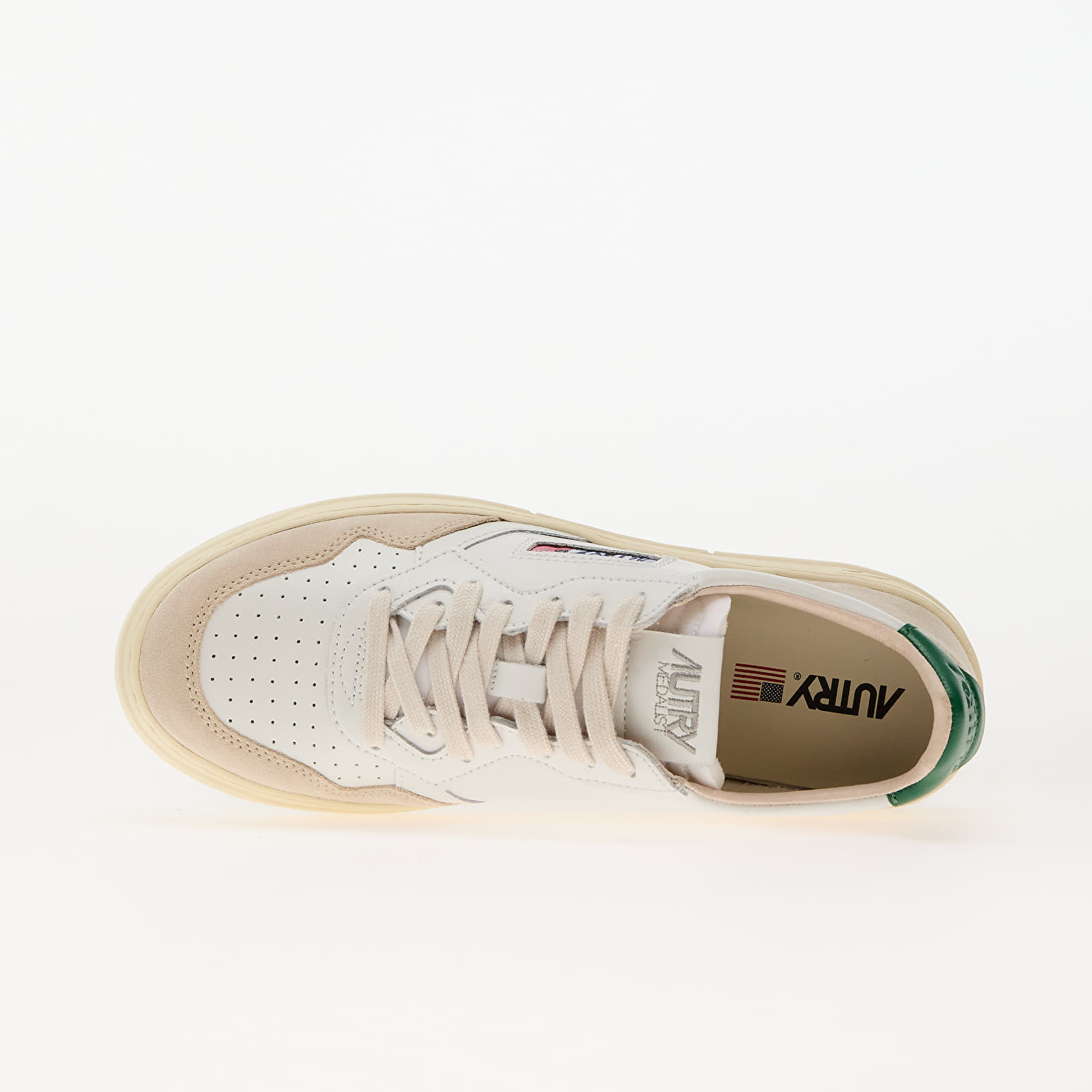 Мъжки кецове и обувки Autry Medalist Low Man Leat/ Suede Wht/ Amaz
