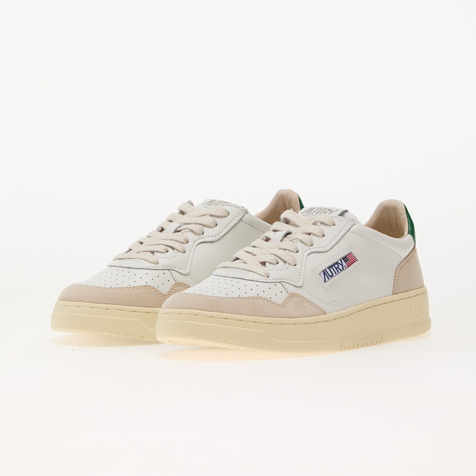 Мъжки кецове и обувки Autry Medalist Low Man Leat/ Suede Wht/ Amaz