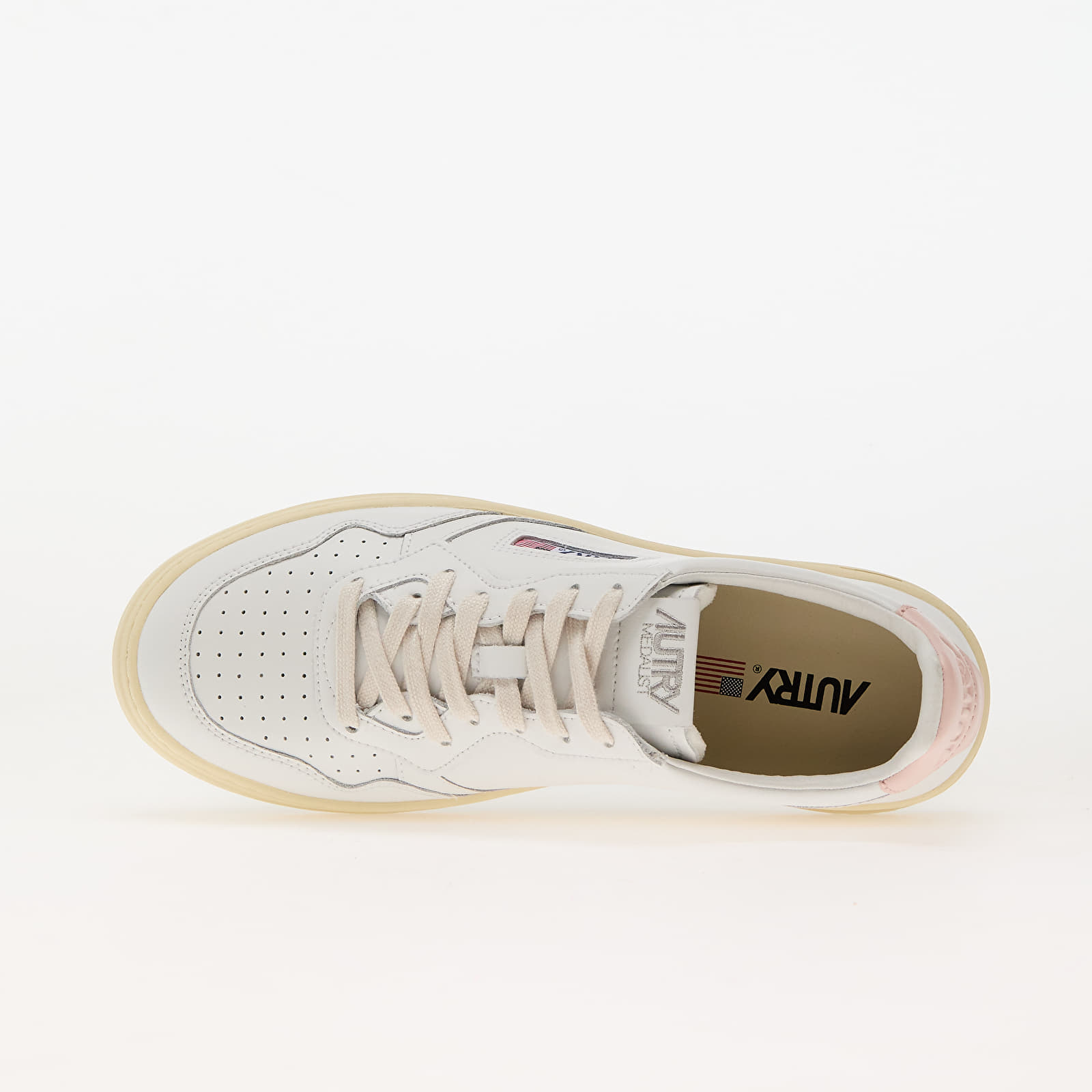 Мъжки кецове и обувки Autry Medalist Low Man Leat/ Leat Wht/ Pink