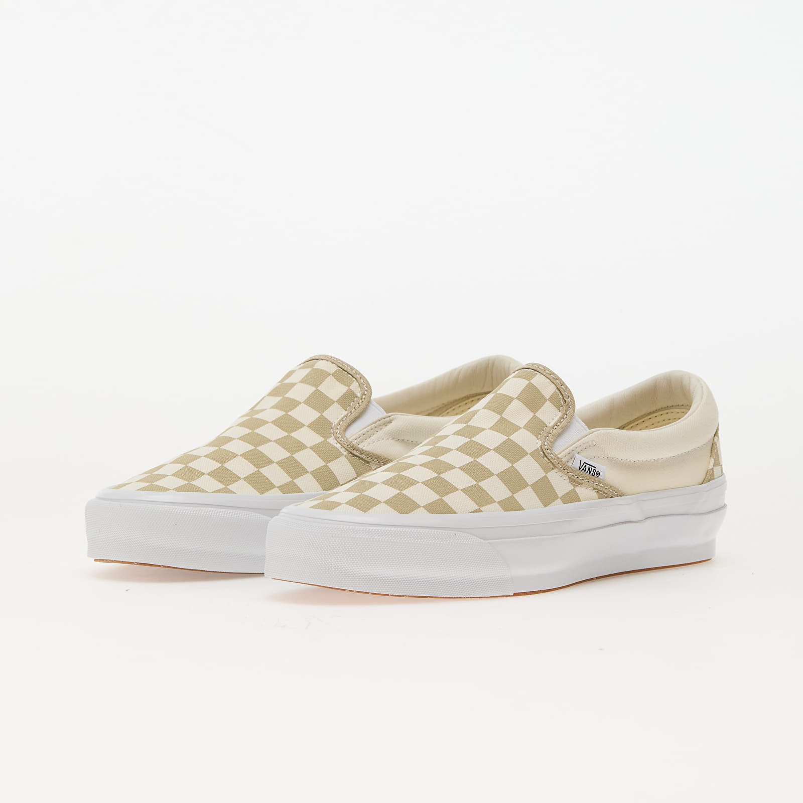 Férfi cipők Vans LX Classic Slip-On 98 Checkerboard Eucalyptus