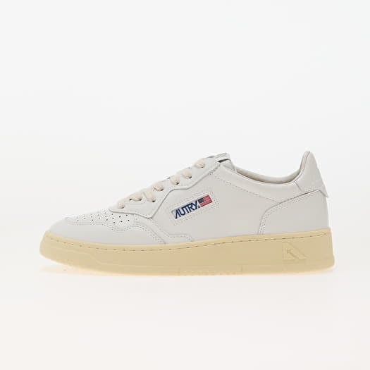 Autry Medalist Low Man Leat/ Leat Wht/ Wht