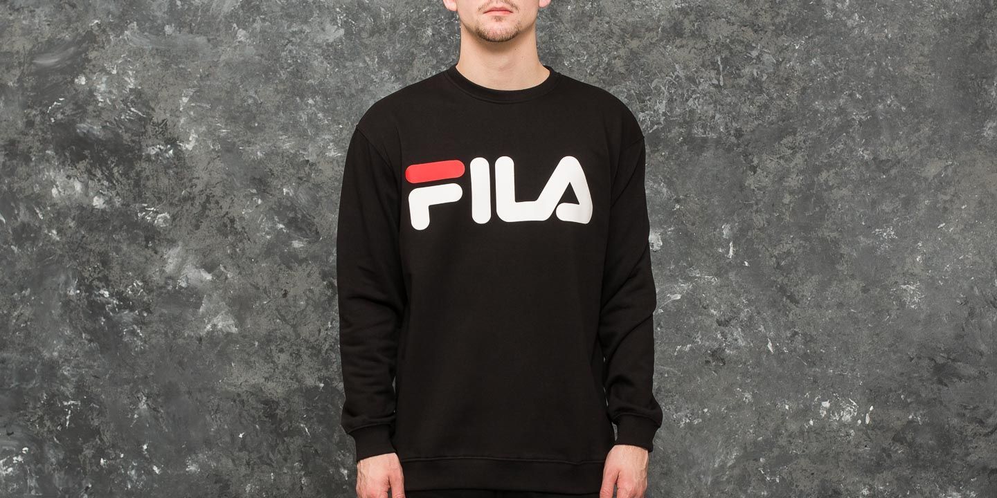 Kapucnis pulóverek és pulcsik FILA Classic Logo Sweater Black