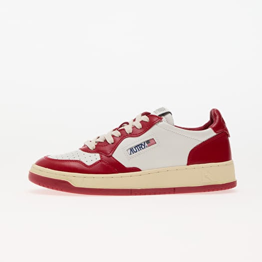 Autry Medalist Low Wom Leat/ Leat Wht/ Red