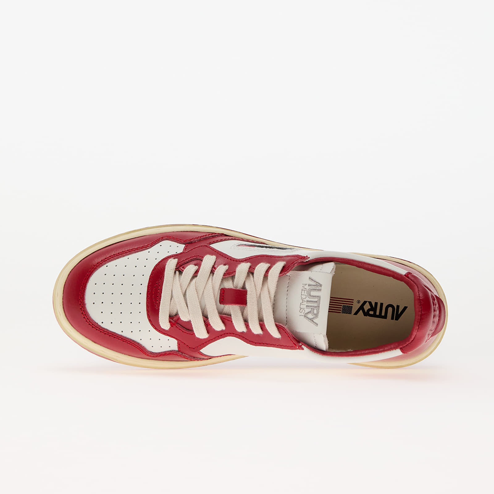 Women's shoes Autry Medalist Low Wom Leat/ Leat Wht/ Red