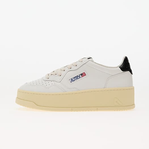 Autry Platform Low Wom Leat/ Leat Wht/ Blk