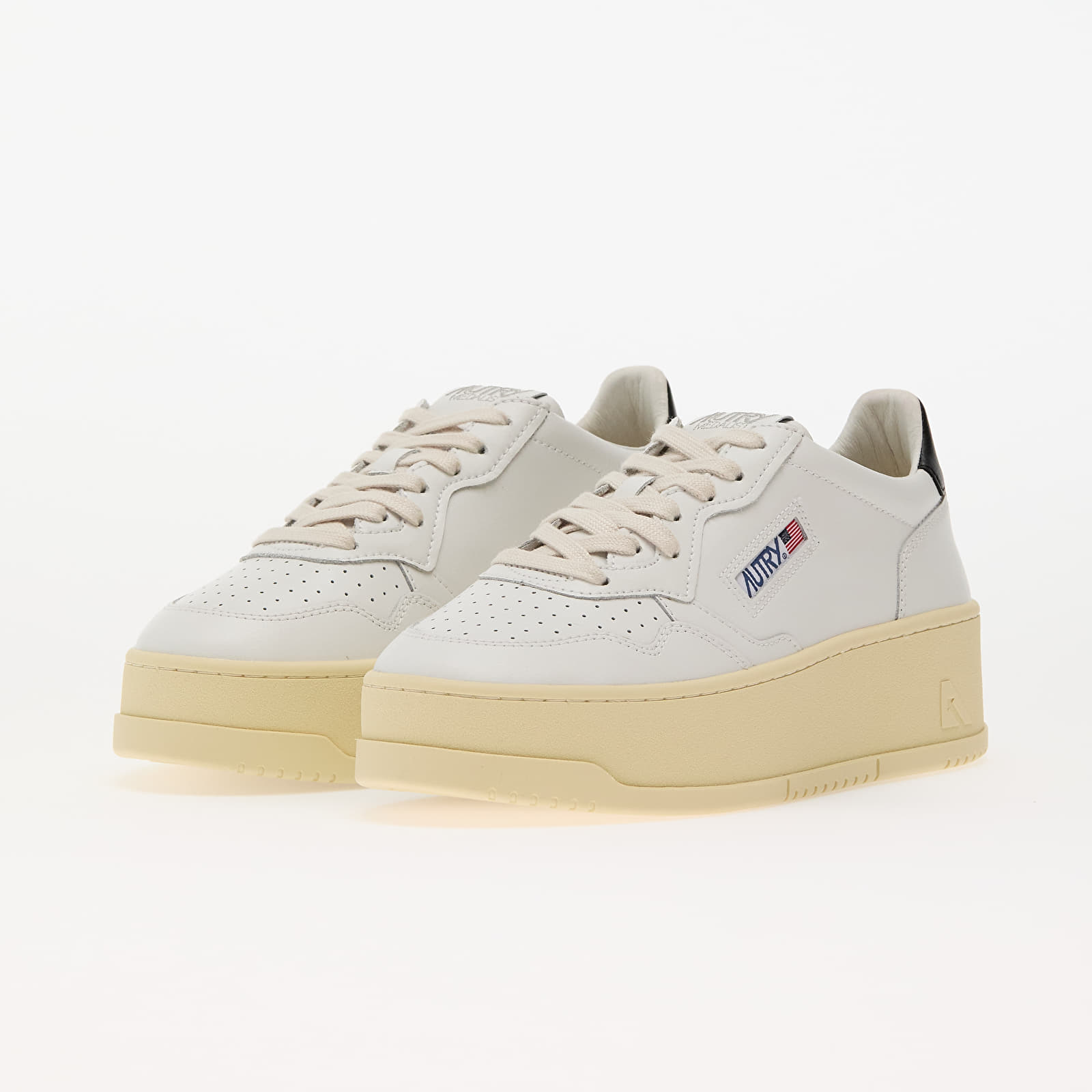 Women's shoes Autry Platform Low Wom Leat/ Leat Wht/ Blk